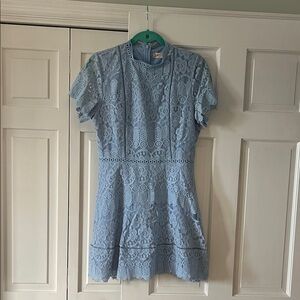Altar'd State Light Blue Lace Dress